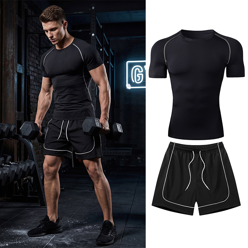 Compression Shorts Athletes - Мужской спортивный костюм для тренировок и